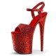 FLAMINGO Red Glitter 8 Inch Pole Dancing Heels