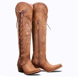 Cute Tall Brown Cowgirl Boots