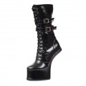 GAGA Black Duo Straps Pony Play Boots