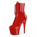 FLAMINGO Red 7 Inch Heel Pole Dance Ankle Boots