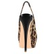 ELLIE Sexy Leopard Peep Toe Slingback 5 Inch Stiletto Heels