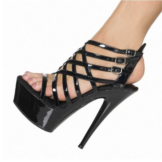 6 inch high heel sandals best sale